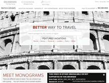 Tablet Screenshot of monogramstravel.ca